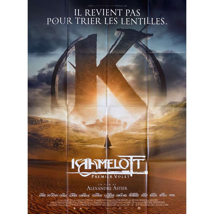 KAAMELOTT Original Movie Poster Def. - 47x63 in. - 2021 - Alexandre Astier, Sting