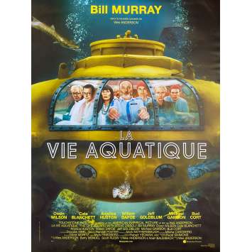 THE LIFE AQUATIC WITH STEVE ZISSOU Original Movie Poster- 15x21 in. - 2004 - Wes Anderson, Bill Murray