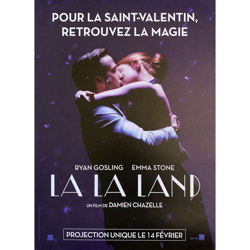 LA LA LAND Original Movie Poster St Valentine's Day - 15x21 in. - 2017 - Damien Chazelle, Ryan Gosling