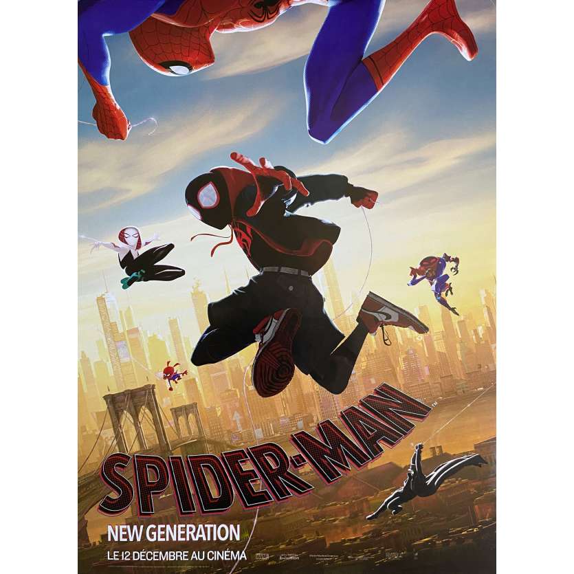 SPIDER-MAN INTO THE SPIDER-VERSE Original Movie Poster Ninja Style - 15x21 in. - 2018 - Bob Persichetti, Shameik Moore