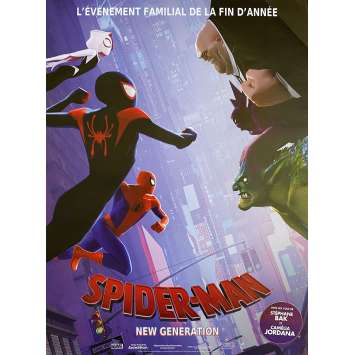 SPIDER-MAN INTO THE SPIDER-VERSE Original Movie Poster Face 2 Face Style - 15x21 in. - 2018 - Bob Persichetti, Shameik Moore