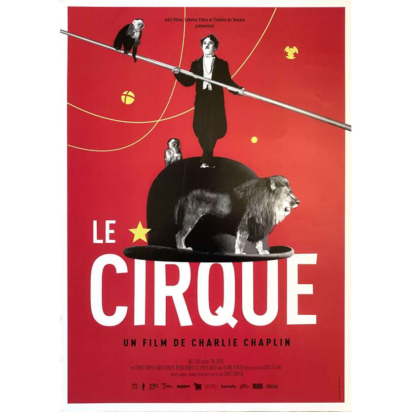 LE CIRQUE Affiche de film- 40x60 cm. - R2000 - Merna Kennedy, Charles Chaplin