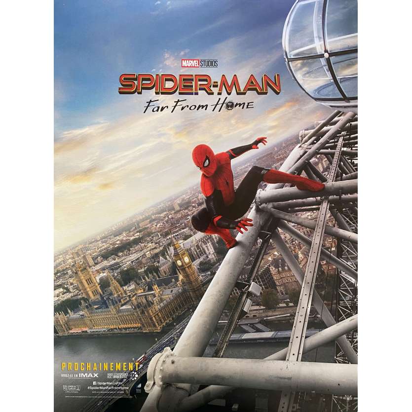 SPIDER-MAN FAR FROM HOME Original Movie Poster Adv. - 15x21 in. - 2019 - Jon Watts, Tom Holland