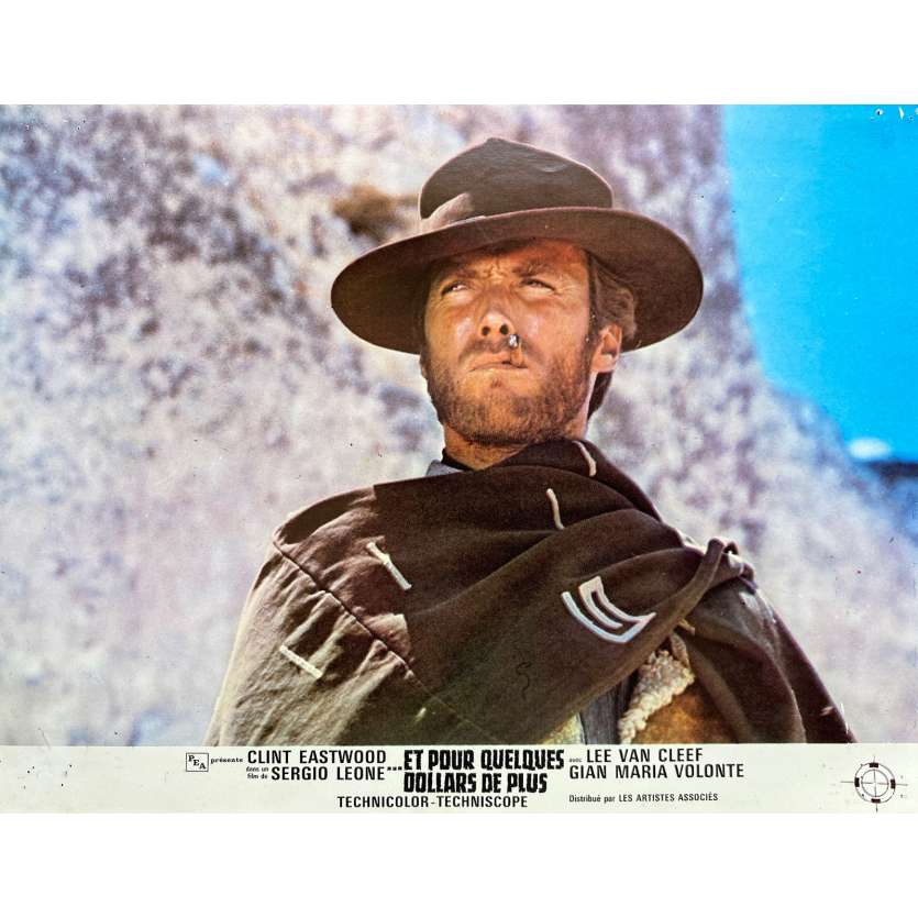 FOR A FEW DOLLARS MORE Original Lobby Card N06 - 9x12 in. - 1965 - Sergio Leone, Clint Eastwood