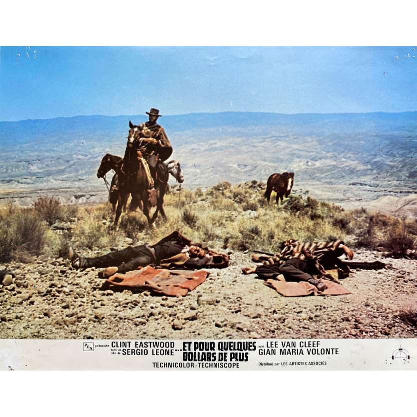 FOR A FEW DOLLARS MORE Original Lobby Card N07 - 9x12 in. - 1965 - Sergio Leone, Clint Eastwood