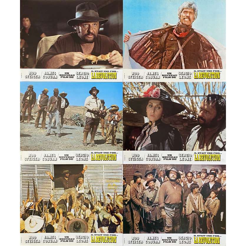 IL ETAIT UNE FOIS LA REVOLUTION Photos de film x6 - 21x30 cm. - 1971 - James Coburn, Sergio Leone