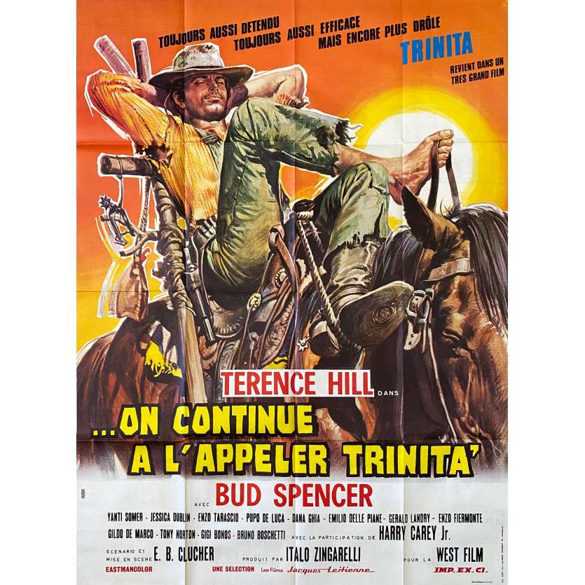 TRINITY IS STILL MY NAME Original Movie Poster- 47x63 in. - 1971 - Enzo Barboni, Terence Hill, Bud Spencer