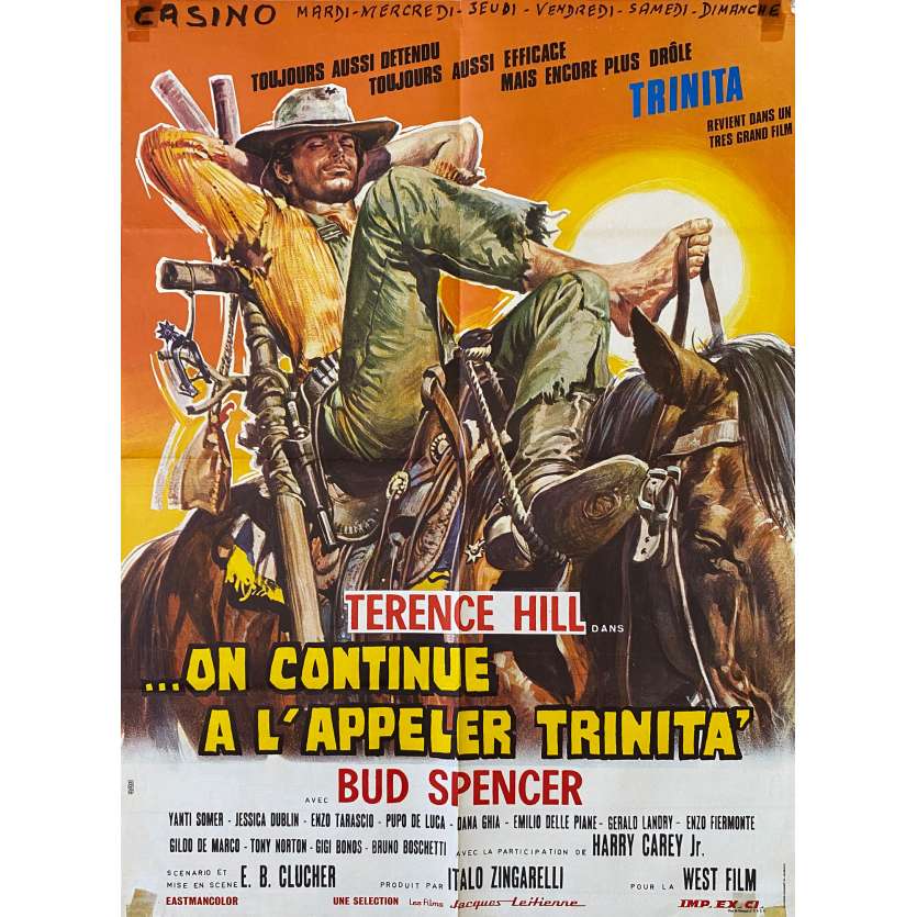ON CONTINUE A L'APPELER TRINITA Affiche de film Mod A - 60x80 cm. - 1971 - Terence Hill, Bud Spencer, Enzo Barboni