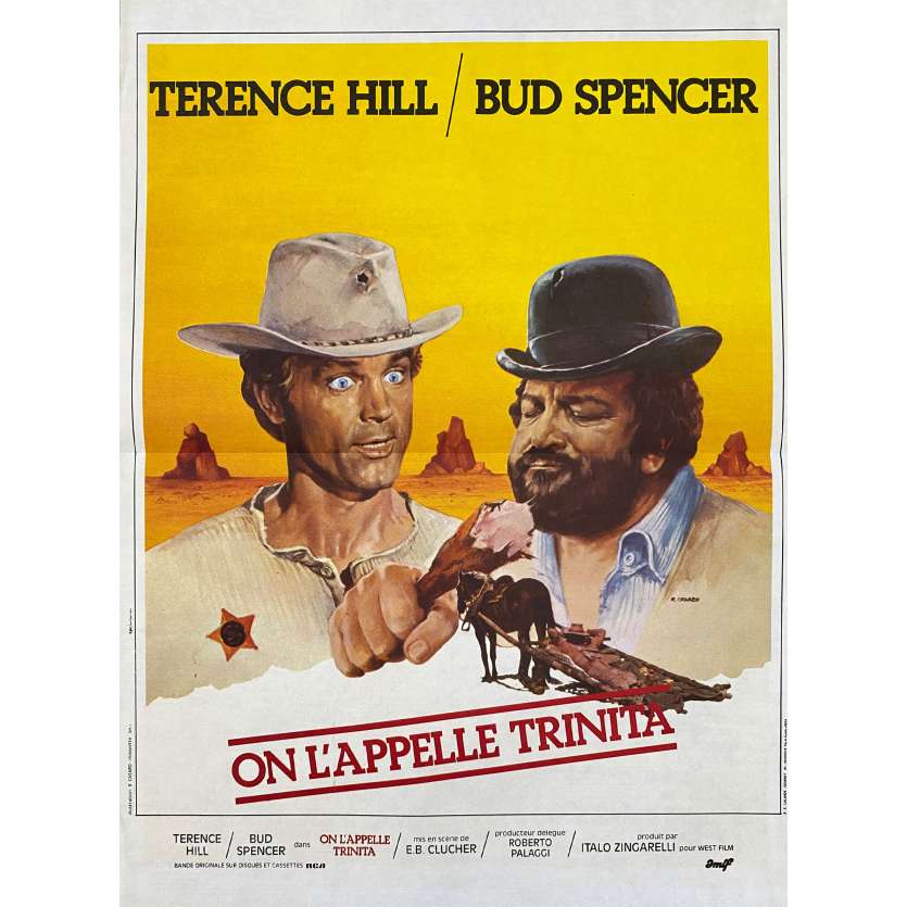 ON L'APPELLE TRINITA Affiche de film- 40x60 cm. - 1970 - Terence Hill, Bud Spencer, Enzo Barboni