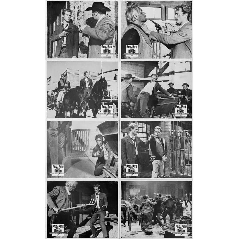 PAS DE PITIE POUR RINGO Photos de film x8 - 21x30 cm. - 1966 - Pilar Bayona, Emilia Bayona, Rafael Romero Marchent