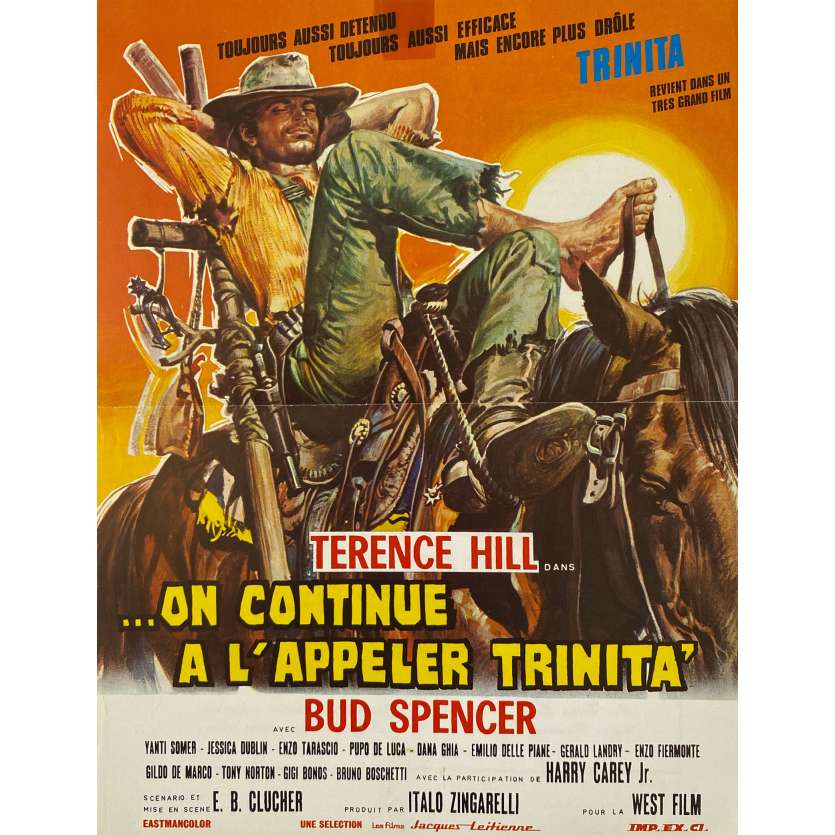 ON CONTINUE A L'APPELER TRINITA Synopsis- 30x40 cm. - 1971 - Terence Hill, Bud Spencer, Enzo Barboni