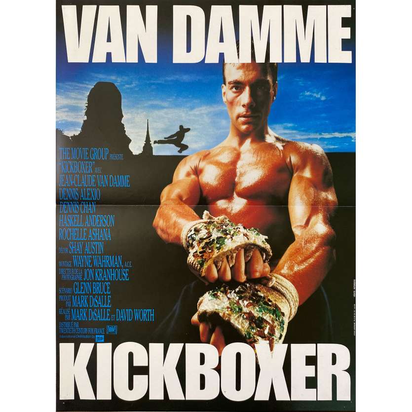 KICKBOXER Original Movie Poster- 15x21 in. - 1989 - Mark DiSalle, Jean-Claude Van Damme