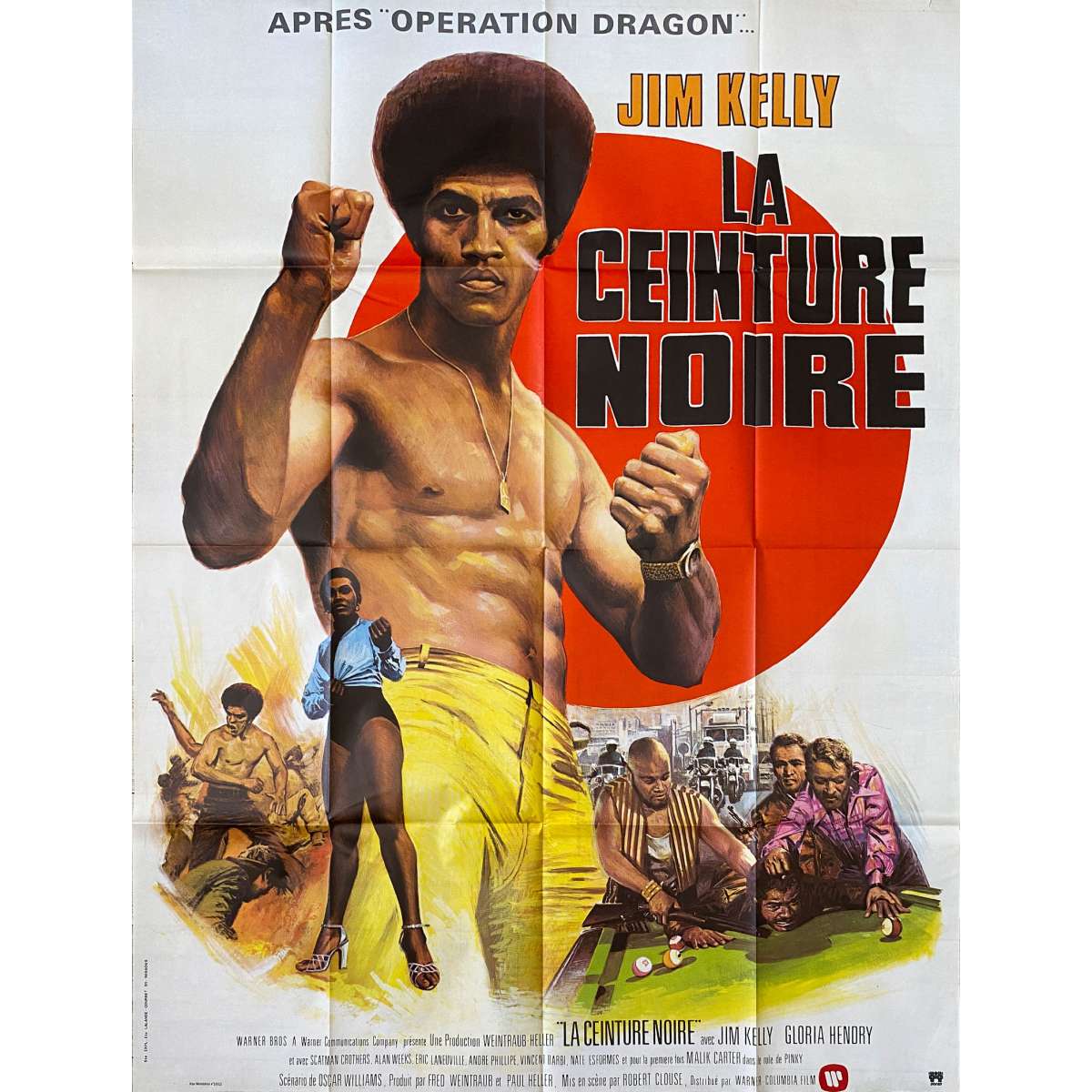 BLACK BELT JONES French Movie Poster 47x63 in. 1974