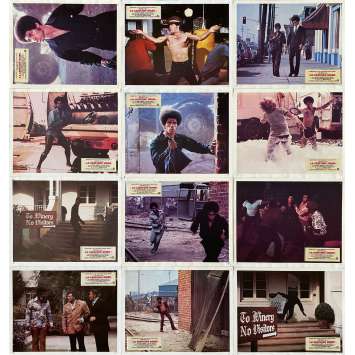 BLACK BELT JONES Original Lobby Cards x12 - 9x12 in. - 1974 - Robert Clouse, Jim Kelly