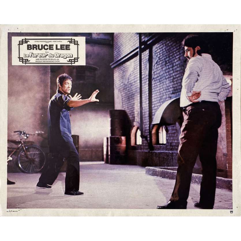 THE WAY OF THE DRAGON Original Lobby Card N01 - 9x12 in. - 1974 - Bruce Lee, Chuck Norris