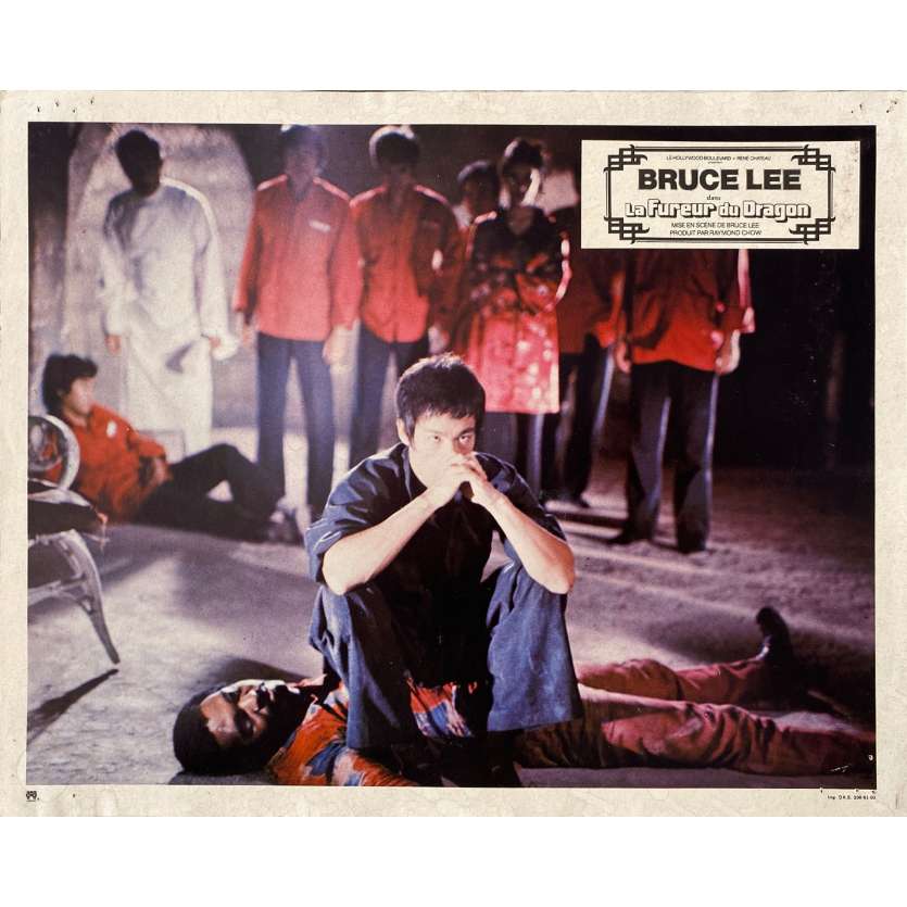 THE WAY OF THE DRAGON Original Lobby Card N02 - 9x12 in. - 1974 - Bruce Lee, Chuck Norris