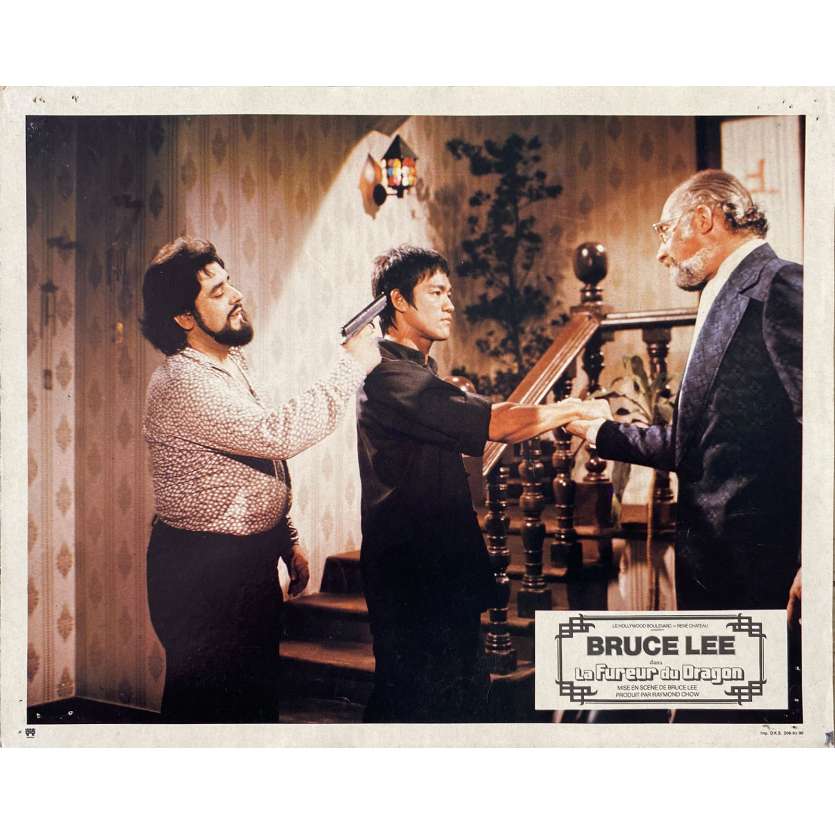 THE WAY OF THE DRAGON Original Lobby Card N04 - 9x12 in. - 1974 - Bruce Lee, Chuck Norris