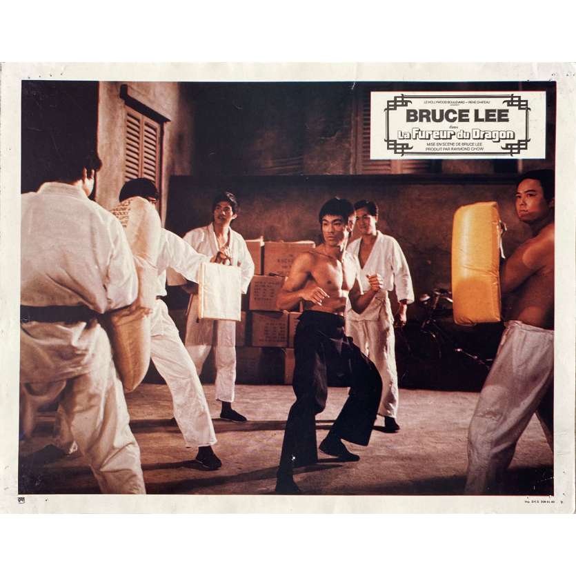 THE WAY OF THE DRAGON Original Lobby Card N05 - 9x12 in. - 1974 - Bruce Lee, Chuck Norris