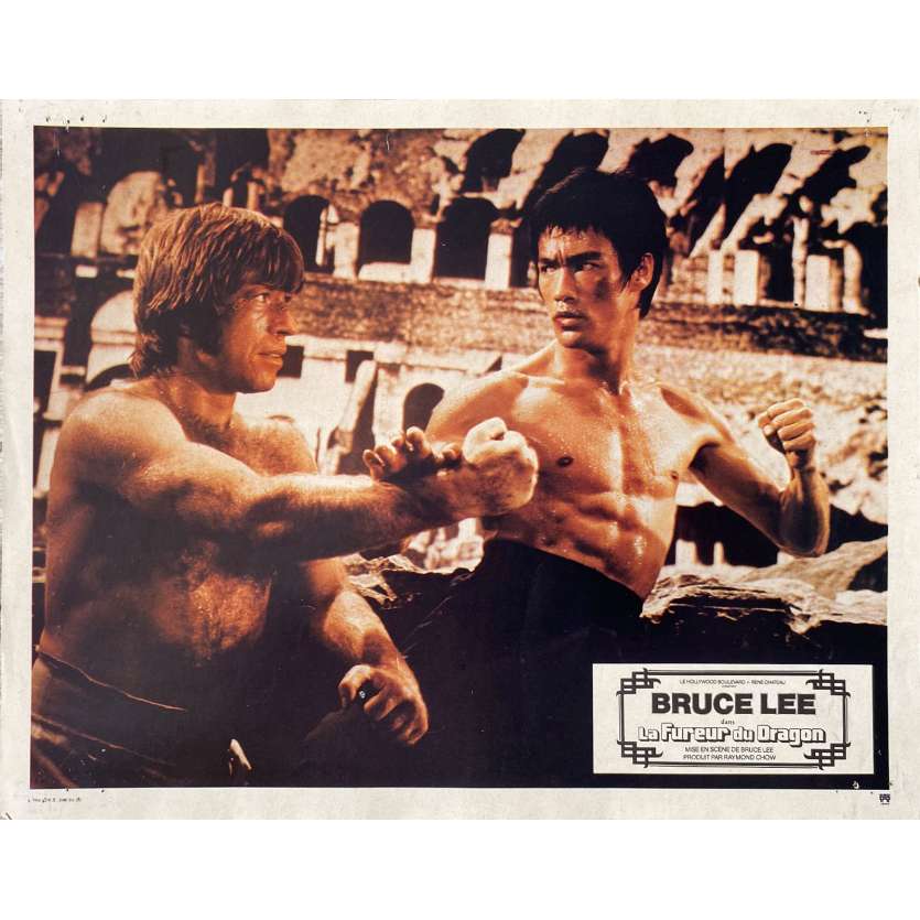 THE WAY OF THE DRAGON Original Lobby Card N10 - 9x12 in. - 1974 - Bruce Lee, Chuck Norris