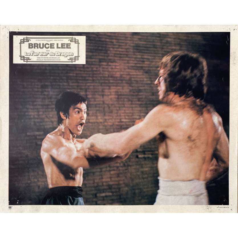 THE WAY OF THE DRAGON Original Lobby Card N11 - 9x12 in. - 1974 - Bruce Lee, Chuck Norris