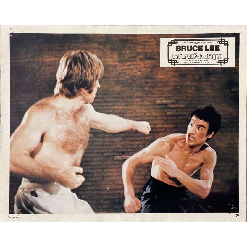 THE WAY OF THE DRAGON Original Lobby Card N12 - 9x12 in. - 1974 - Bruce Lee, Chuck Norris