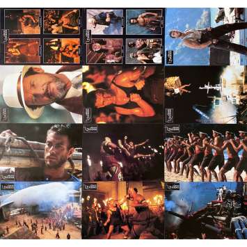 THE QUEST Original Lobby Cards x12 - 9x12 in. - 1996 - Jean-Claude Van Damme, Roger Moore
