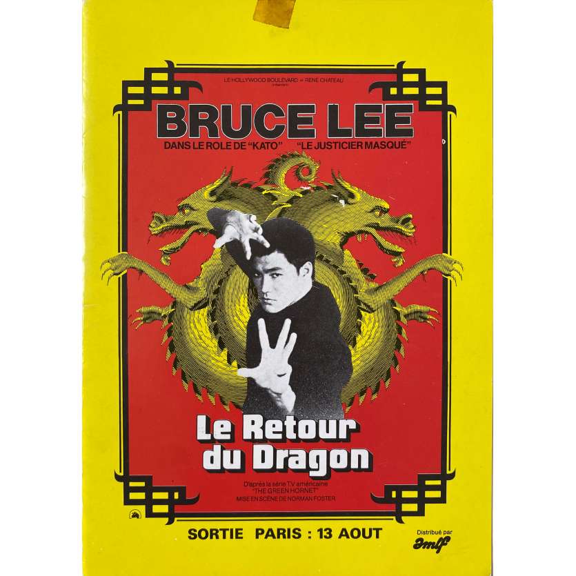 LE RETOUR DU DRAGON Dossier de presse 24p - 21x30 cm. - 1974 - Bruce Lee, William Beaudine