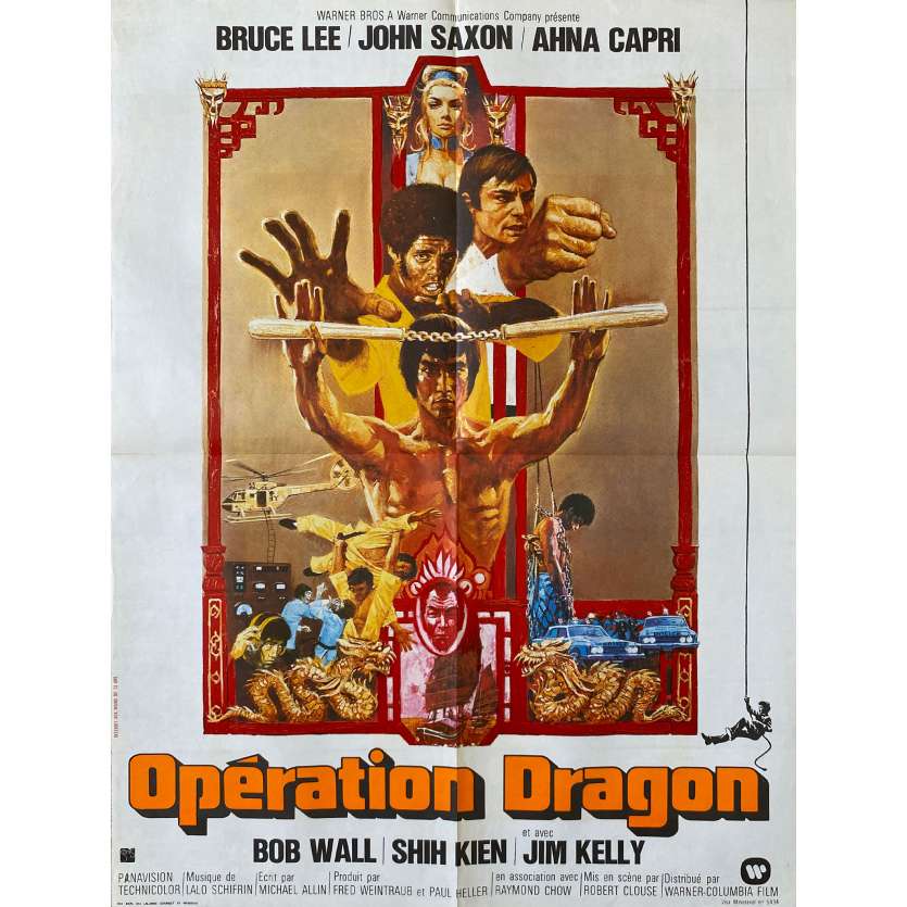 OPERATION DRAGON Affiche de film- 60x80 cm. - 1973 - Bruce Lee, Robert Clouse