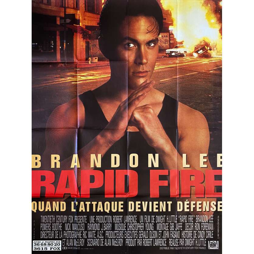 RAPID FIRE Affiche de film- 120x160 cm. - 1993 - Brandon Lee, Dwight-H. Little