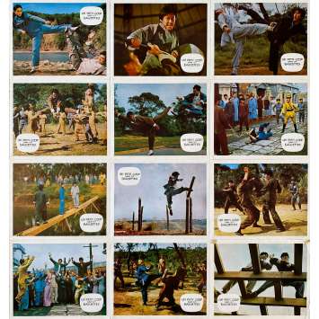 INVICIBLE KICKS Original Lobby Cards x12 - 9x12 in. - 1972 - Chin Sheng-en, Tien Peng