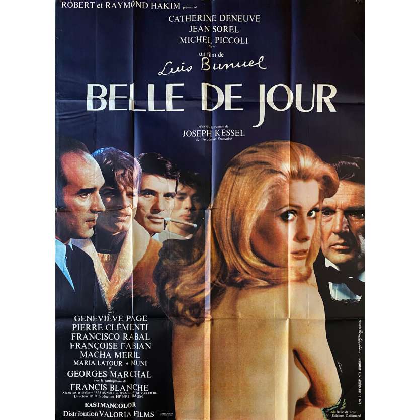 BELLE DE JOUR Original Movie Poster- 47x63 in. - 1967 - Luis Bunuel, Catherine Deneuve