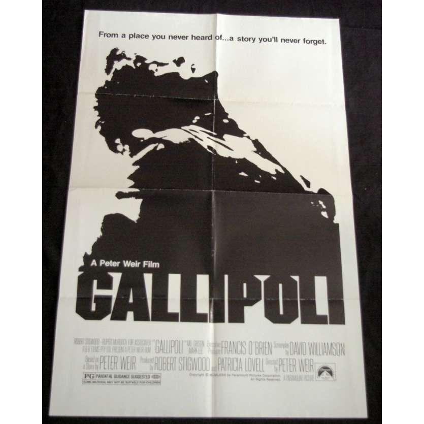 GALLIPOLI Affiche US '85 Peter Weir Vintage Movie Poster