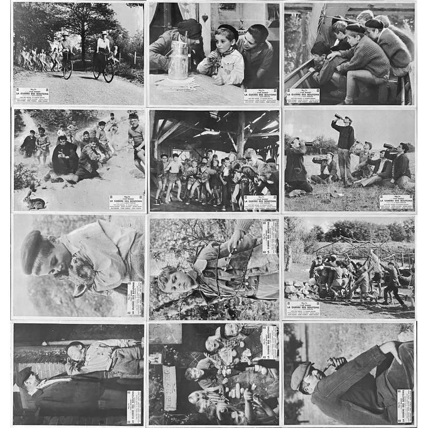 WAR OF THE BUTTONS Original Lobby Cards Set B - x12 - 10x12 in. - 1962 - Yves Robert, Jacques Dufilho
