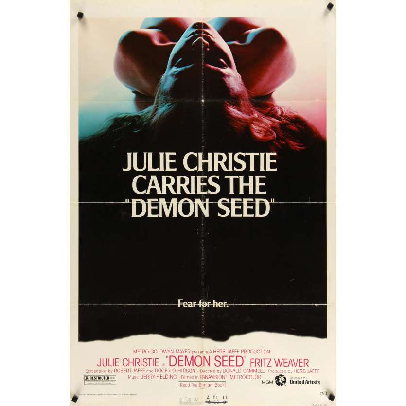 DEMON SEED US 1sh Movie Poster- 1977 - Julie Christie