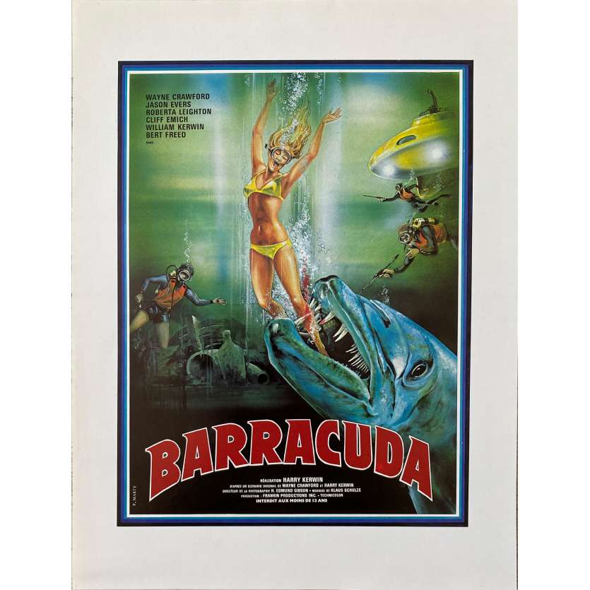 BARRACUDA Original Herald- 9x12 in. - 1978 - Harry Kerwin, Wayne Crawford