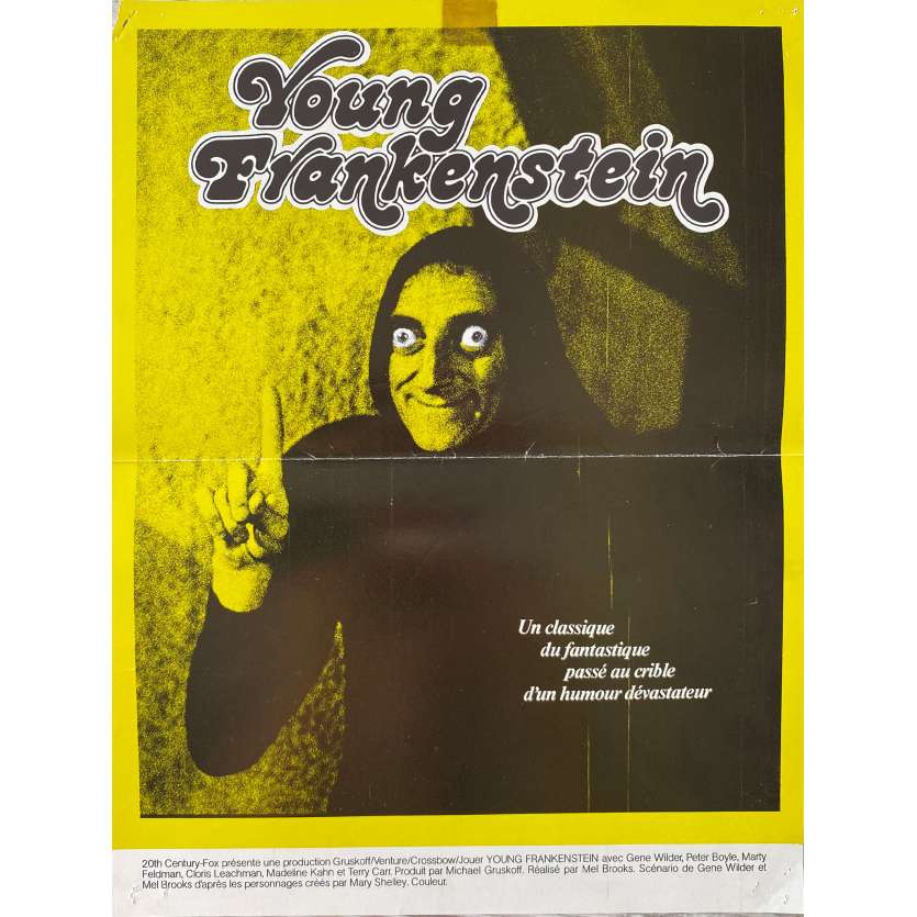 YOUNG FRANKENSTEIN Original Herald- 9x12 in. - 1974 - Mel Brooks, Gene Wilder