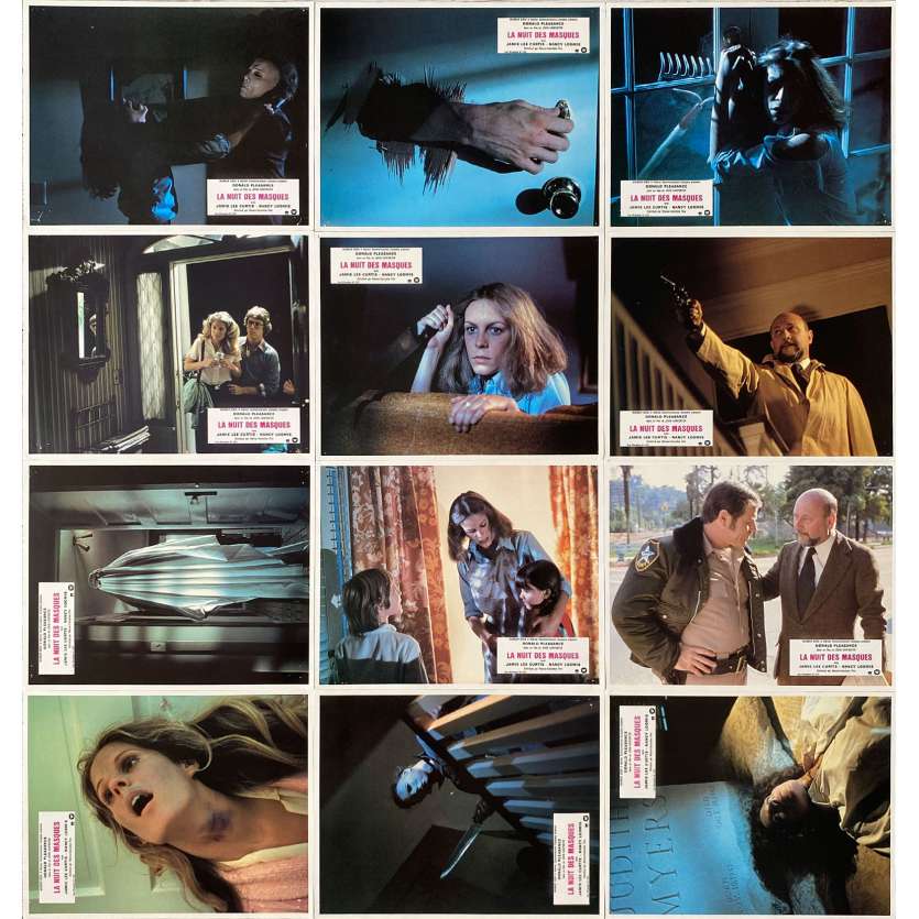 HALLOWEEN Original Lobby Cards x12 - 9x12 in. - 1978 - John Carpenter, Jamie Lee Curtis