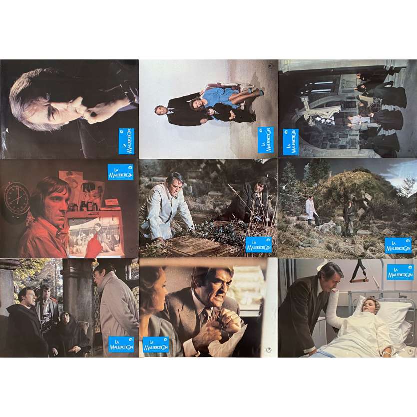 LA MALEDICTION Photos de film Jeu A - x9 - 21x30 cm. - 1979 - Gregory Peck, Richard Donner