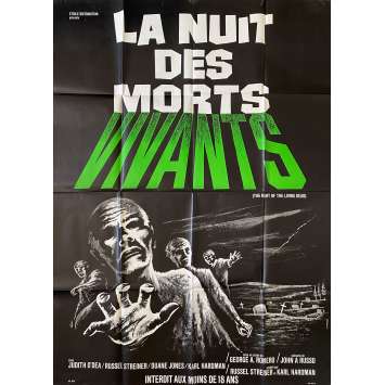 LA NUIT DES MORTS VIVANTS Affiche de film- 120x160 cm. - 1968 - Duane Jones, George A. Romero