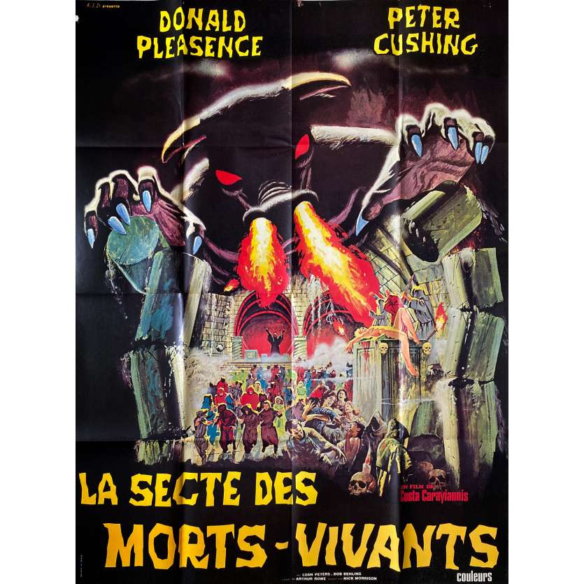 LA SECTE DES MORT VIVANTS Affiche de film- 120x160 cm. - 1971 - Donald Pleasence, Peter Cushing, Kostas Karagiannis