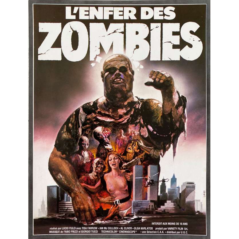 L'ENFER DES ZOMBIES Synopsis- 21x30 cm. - 1979 - Tisa Farrow, Lucio Fulci