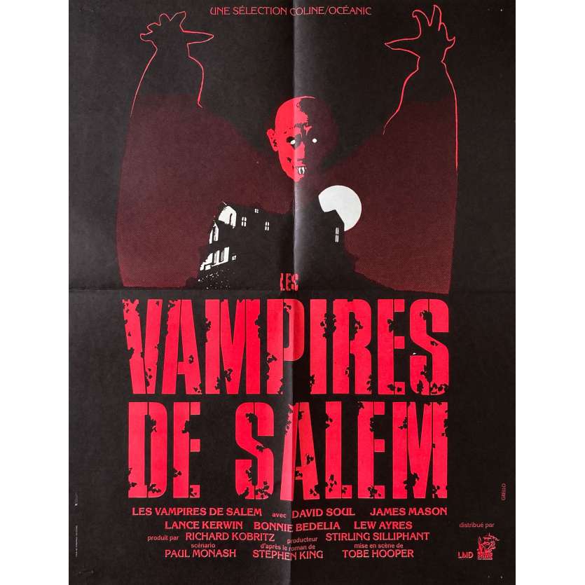 SALEM'S LOT Original Movie Poster- 15x21 in. - 1979 - Tobe Hooper, David Soul