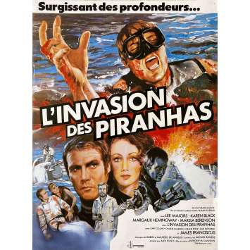 L'INVASION DES PIRANHAS Affiche de film- 40x60 cm. - 1979 - Lee Majors, Antonio Margheriti