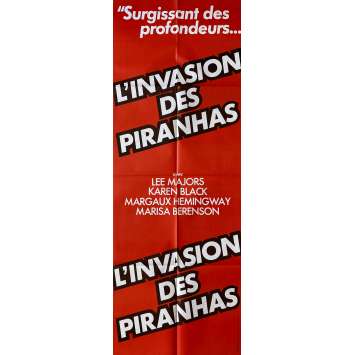 L'INVASION DES PIRANHAS Affiche de film- 60x160 cm. - 1979 - Lee Majors, Antonio Margheriti