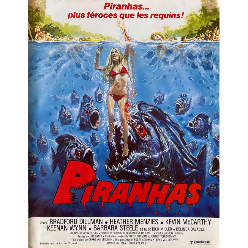 PIRANHA Original Herald- 9x12 in. - 1978 - Joe Dante, Barbara Steele