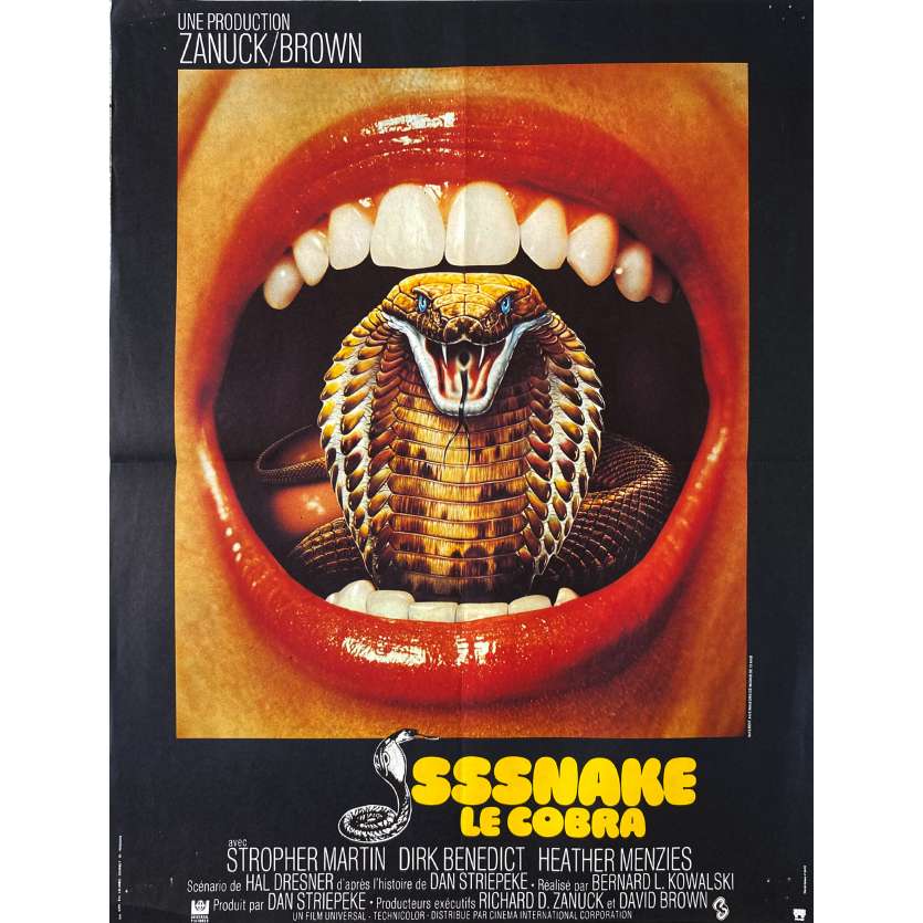 SSSSSSS Original Movie Poster- 15x21 in. - 1973 - Bernard L. Kowalski, Dirk Benedict