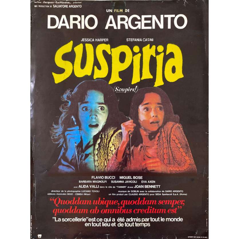 SUSPIRIA Synopsis- 30x40 cm. - 1977 - Jessica Harper, Dario Argento