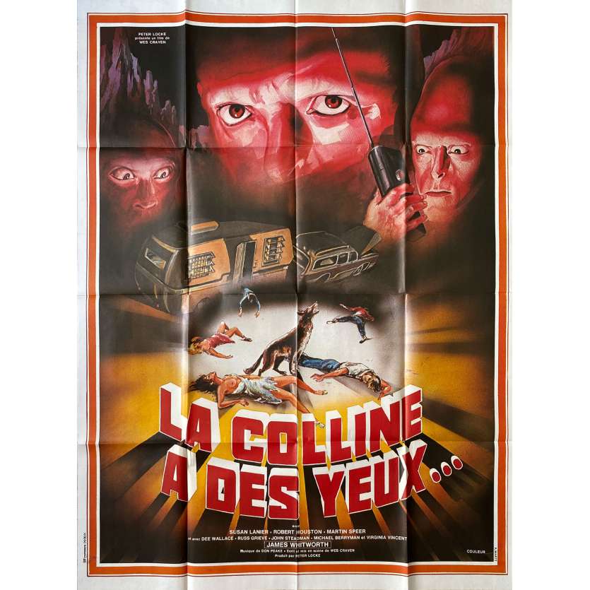 LA COLLINE A DES YEUX Affiche de film- 120x160 cm. - 1977 - Michael Berryman, Wes Craven