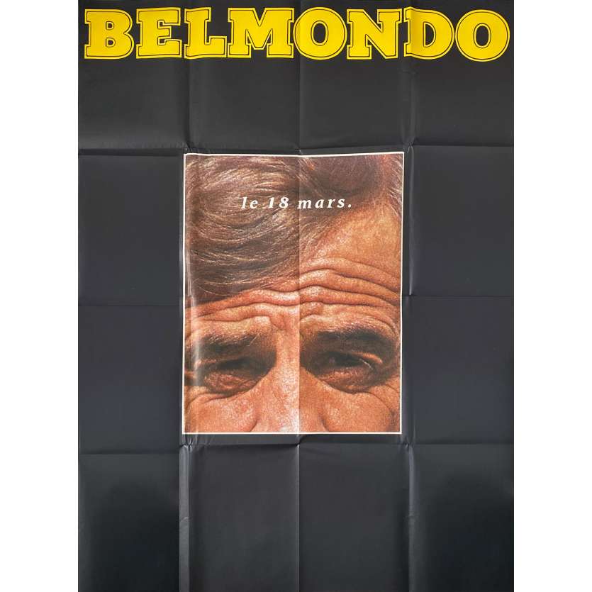 THE LONER Original Adv. Movie Poster- 47x63 in. - 1987 - Jean-Paul Belmondo