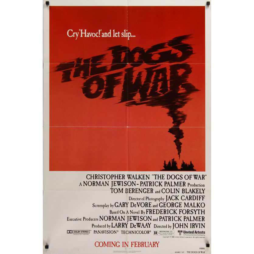 LES CHIENS DE GUERRE Affiche de film 69x104 - 1981 - Christopher Walken, John Irvin